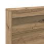 Preview: Stauraum-Kopfteil mit Regal Eiche handwerklich 140 cm Melamin