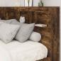 Preview: Stauraum-Kopfteil mit Regal Räuchereiche 150 cm Holzwerkstoff