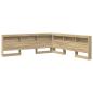 Preview: Stauraum-Kopfteil mit Regal Sonoma Eiche 180 cm Holzwerkstoff