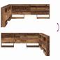 Preview: Stauraum-Kopfteil mit Regal mit Kopfteil mit Speicher Altholz 180 cm Holzwerkstoff