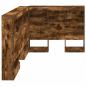 Preview: Stauraum-Kopfteil mit Regal mit Kopfteil mit Speicher Räuchereiche 90 cm Holzwerkstoff