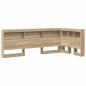 Preview: Stauraum-Kopfteil mit Regal mit Kopfteil mit Speicher Sonoma Eiche 75 cm Holzwerkstoff