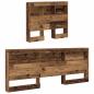 Preview: Stauraum-Kopfteil mit Regal mit Kopfteil mit Speicher Altholz 75 cm Holzwerkstoff
