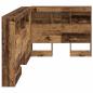 Preview: Stauraum-Kopfteil mit Regal mit Kopfteil mit Speicher Altholz 75 cm Holzwerkstoff