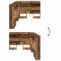 Preview: Stauraum-Kopfteil mit Regal mit Kopfteil mit Speicher Altholz 75 cm Holzwerkstoff