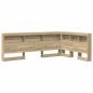 Preview: Stauraum-Kopfteil mit Regal Sonoma Eiche 120 cm Holzwerkstoff
