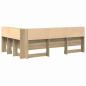 Preview: Stauraum-Kopfteil mit Regal Sonoma Eiche 120 cm Holzwerkstoff