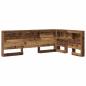 Preview: Stauraum-Kopfteil mit Regal mit Kopfteil mit Speicher Altholz 120 cm Holzwerkstoff