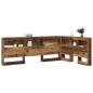 Preview: Stauraum-Kopfteil mit Regal mit Kopfteil mit Speicher Altholz 120 cm Holzwerkstoff
