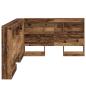 Preview: Stauraum-Kopfteil mit Regal mit Kopfteil mit Speicher Altholz 120 cm Holzwerkstoff
