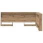 Preview: Stauraum-Kopfteil Eiche handwerklich 120 cm Holzwerkstoff
