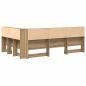 Preview: Stauraum-Kopfteil Eiche handwerklich 120 cm Holzwerkstoff