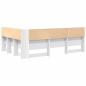 Preview: Stauraum-Kopfteil mit Regal mit Kopfteil mit Speicher Weiß 140 cm Holzwerkstoff