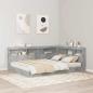 Preview: Aufbewahrungskopfteil mit Regal Beton Grau 135 cm Holzwerkstoff