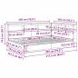 Preview: Bücherregal Bett 2 pcs Betongrau 140 x 200 cm Holzwerkstoff