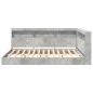 Preview: Bücherregal Bett 2 pcs Betongrau 140 x 200 cm Holzwerkstoff