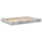 Preview: Bücherregal Bett mit Regal 2 pcs Betongrau 160 x 200 cm Melamin