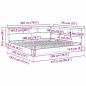 Preview: Bücherregal Bett mit Regal 2 pcs Betongrau 180 x 200 cm Beton