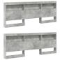 Preview: Bücherregal Bett mit Regal 2 pcs Betongrau 180 x 200 cm Beton
