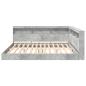 Preview: Bücherregal Bett mit Regal 2 pcs Betongrau 180 x 200 cm Beton