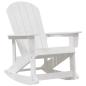 Preview: Adirondack Schaukelstühle 2 pcs Weiß 73.5 x 92 x 90 cm HDPE