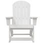 Preview: Adirondack Schaukelstühle 2 pcs Weiß 73.5 x 92 x 90 cm HDPE
