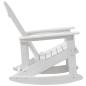 Preview: Adirondack Schaukelstühle 2 pcs Weiß 73.5 x 92 x 90 cm HDPE