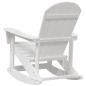Preview: Adirondack Schaukelstühle 2 pcs Weiß 73.5 x 92 x 90 cm HDPE