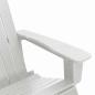Preview: Adirondack Schaukelstühle 2 pcs Weiß 73.5 x 92 x 90 cm HDPE