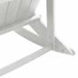 Preview: Adirondack Schaukelstühle 2 pcs Weiß 73.5 x 92 x 90 cm HDPE