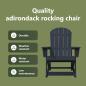 Preview: Adirondack Schaukelstühle 2 Stk. Marineblau HDPE