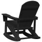 Preview: Adirondack Schaukelstühle 2 pcs Schwarz 73.5 x 92 x 90 cm HDPE