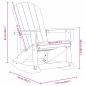 Preview: Adirondack Schaukelstühle 2 pcs Schwarz 73.5 x 92 x 90 cm HDPE