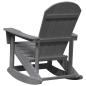 Preview: Adirondack Schaukelstühle 2 pcs Hellgrau 73.5 x 92 x 90 cm HDPE