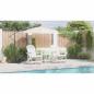Preview: Garten Lounge Set 3 pcs Weiß Standard 38 x 38 x 46 cm HDPE