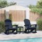 Preview: ARDEBO.de - Garten Lounge Set 3 pcs Marineblau Standard 38 x 38 x 46 cm