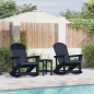 Preview: Garten Lounge Set 3 pcs Marineblau Standard 38 x 38 x 46 cm