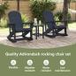 Preview: Garten Lounge Set 3 pcs Marineblau Standard 38 x 38 x 46 cm