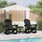 Preview: ARDEBO.de - Garten Lounge Set 3 pcs Schwarz Mittel 38 x 38 x 46 cm HDPE