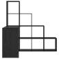 Preview: Eck-Schreibtisch Schwarz Eichen-Optik 101,5 x 149,5 x 149,5 cm