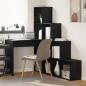 Preview: Eck-Schreibtisch Schwarz Eichen-Optik 101,5 x 149,5 x 149,5 cm