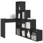 Preview: Eck-Schreibtisch Schwarz Eichen-Optik 101,5 x 149,5 x 149,5 cm