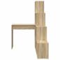 Preview: Eckschreibtisch mit Regal Sonoma Eiche 101,5 x 149,5 x 149,5 cm