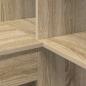 Preview: Eckschreibtisch mit Regal Sonoma Eiche 101,5 x 149,5 x 149,5 cm