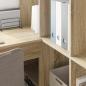 Preview: Eck-Schreibtisch Sonoma-Eiche 101,5 x 149,5 x 149,5 cm