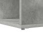 Preview: Eckschreibtisch mit Regal mit Speicher Betongrau 101,5 x 149,5 x 149,5 cm