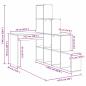 Preview: Eckschreibtisch mit Regal Grau Sonoma 101,5 x 149,5 x 149,5 cm