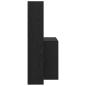 Preview: Schreibtisch Schwarze Eiche 138.5 x 55 x 143 cm Holzwerkstoff