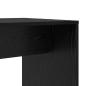 Preview: Schreibtisch mit Regal Schwarz Eichen-Optik 138,5 x 55 x 143 cm