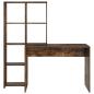 Preview: Schreibtisch Räuchereiche 138.5 x 55 x 143 cm Holzwerkstoff